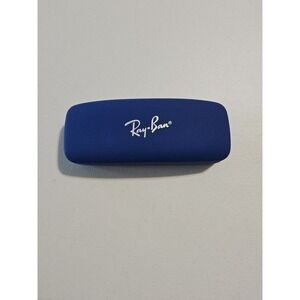 Ray-Ban Blue Hard‎ Shell Eyeglasses Case Only Sunglasses Protector Travel